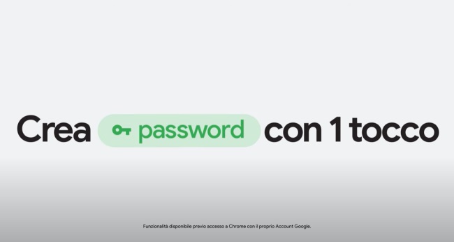 Spot Google Chrome crea password